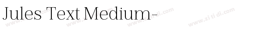 Jules Text Medium字体转换